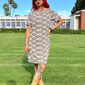 Vintage Floral Babydoll Nightgown Dress (M)